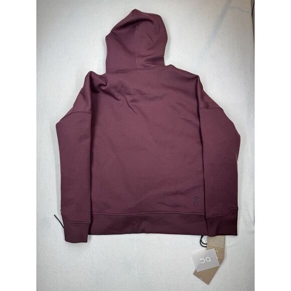 On Cloud Hoodie Womens Small Swiss Engineering Sweatshirt NWT $149 Mulberry - Picture 2 of 6